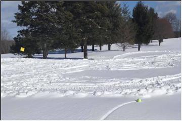 Golfing on Snowshoes
