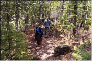 To the top of Jacob's Falls