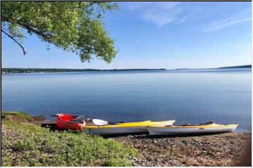 Paddling on Keweenaw Bay