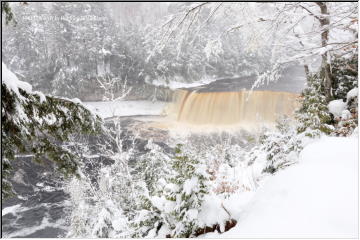 Falls in white