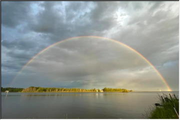 Rain plus Sun equals Rainbow