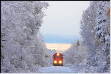 Trains and snow