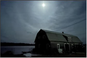 Halo around the moon
