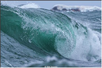 Lake Superior wave action