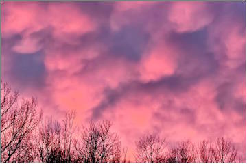 Cotton candy clouds