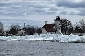 Ice Shoves on Lake Michigan