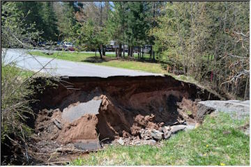 Flood damage in LAnse