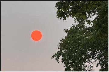 Smoke colored sunset