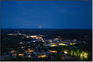 The lights of Munising