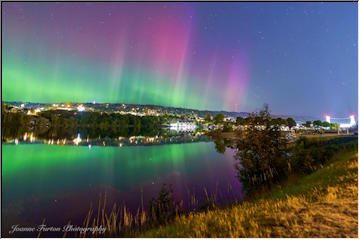 Keweenaw skies dancing with lights