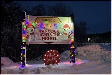 Hancock Lights the Night