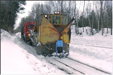 Big plow for the train tracks