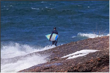 Lake Superior surfing