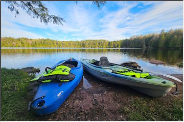 Paddling in the Sylvania Wilderness