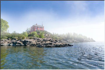 Foggy Marquette Lighthouse
