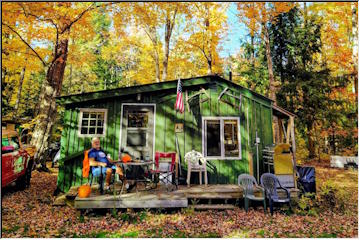 Golden day at the camp