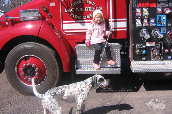 Gabby-Cookie & the new truck!