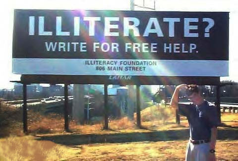 illiterate?