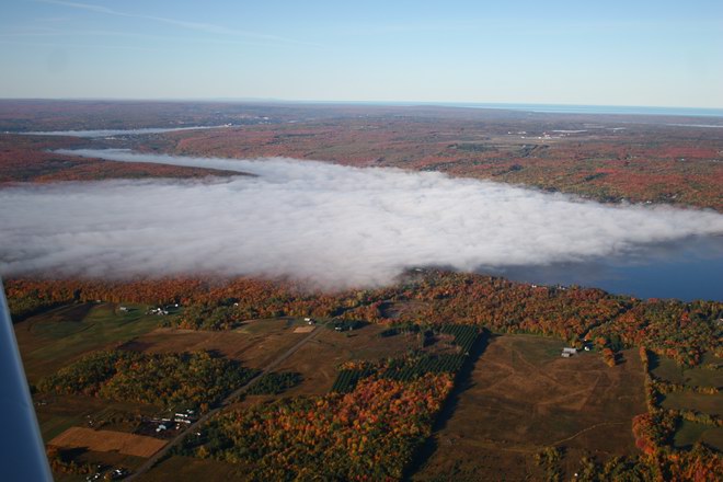 FOG OVER TORCH LAKE