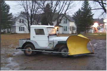 Jack's Yooper plow jeep