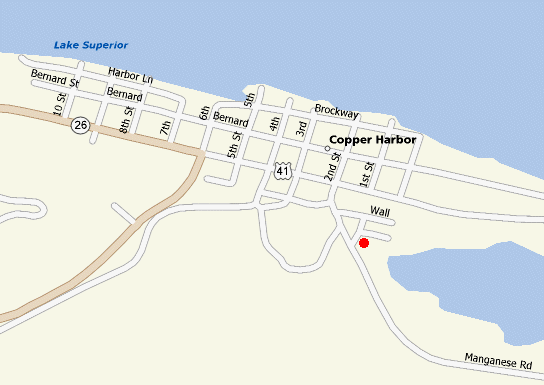 Map of Copper Harbor