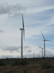 Wind power from the break area