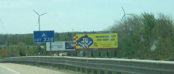 Mackinaw City windmills